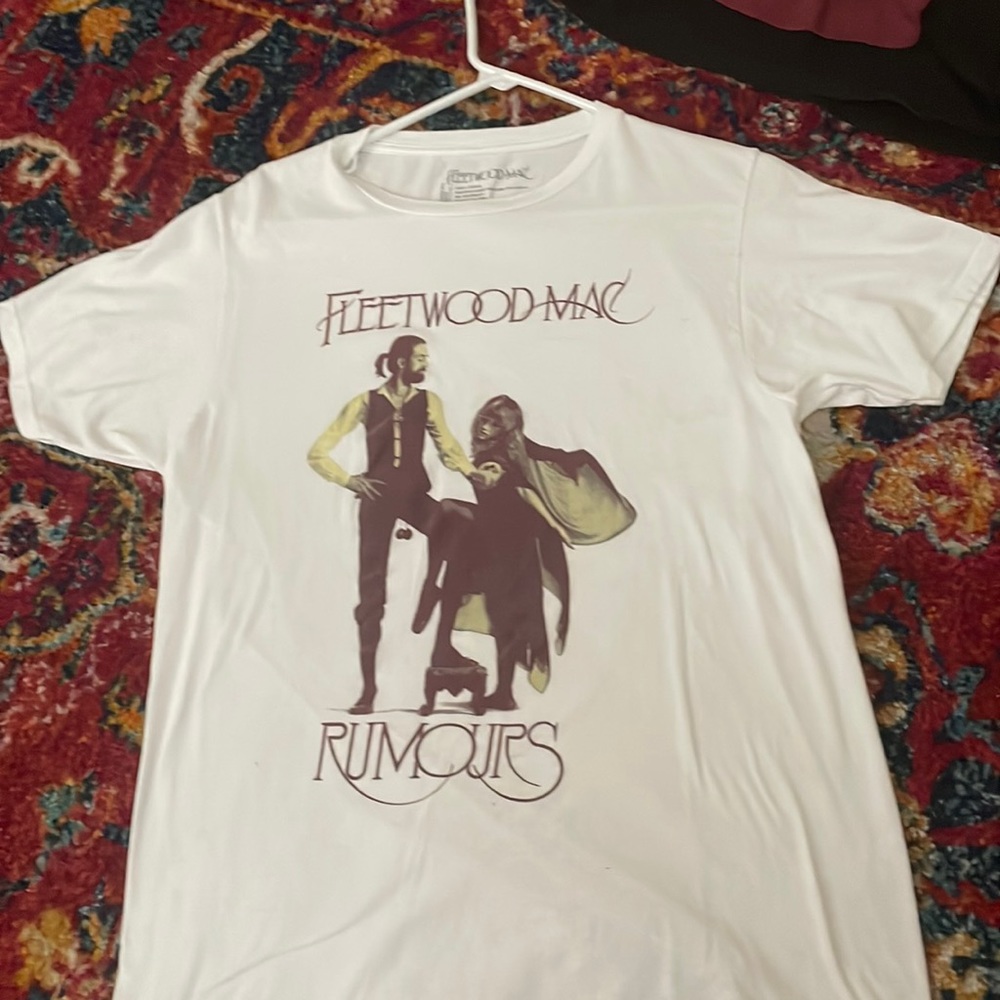Fleetwood Mac Rumors Album cover white t-shirt size small